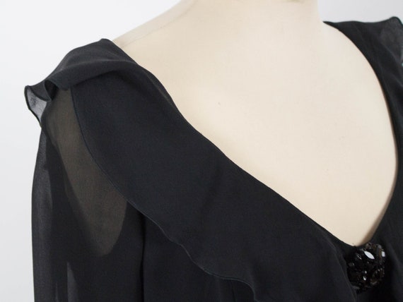 Escada Vintage Dress, 90s Black Dress, Elegant Bl… - image 7