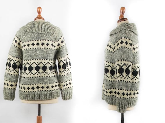 Cowichan 70s Sweater, Salish Jacket, Vintage Jump… - image 2