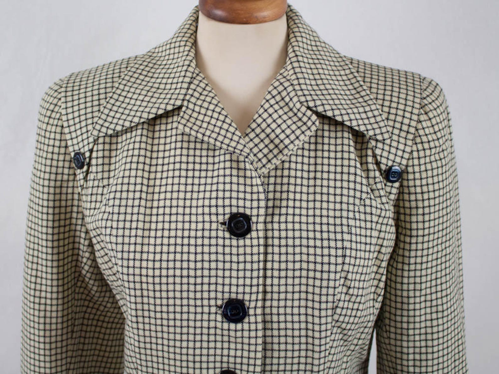 40s Jacket 1940s Vintage Blazer, Forties Original, Vintage 40s Jacket, Wool Jacket ...