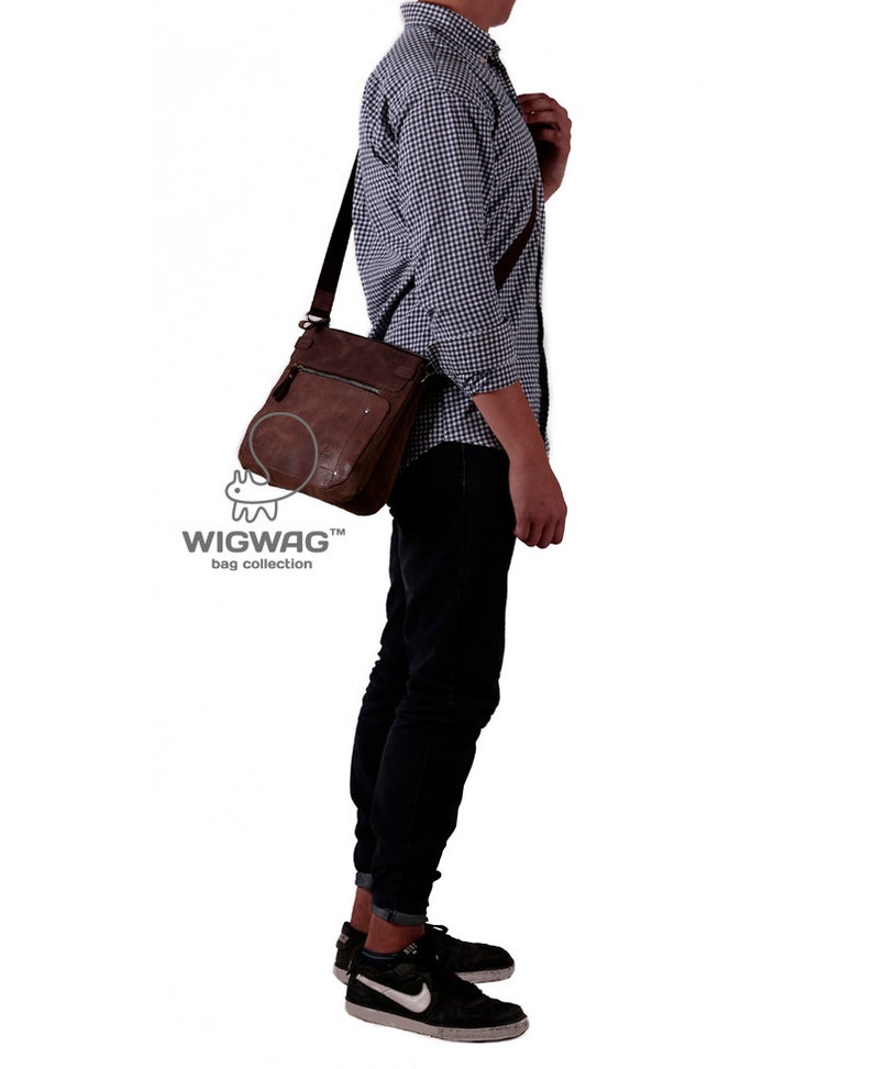 Men's medium size bag men's crossbody bag men's Etsy