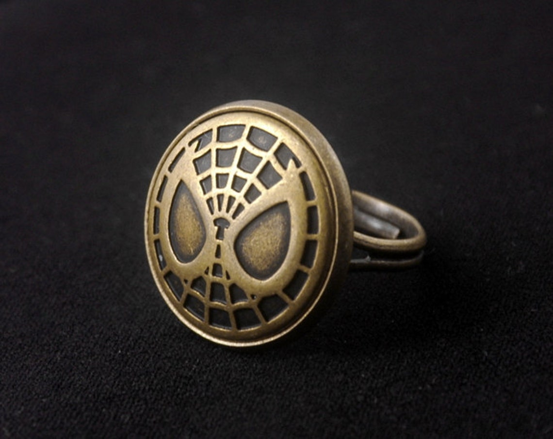 Anillo Spiderman Spiderman Ring Super Hero Ring Anillo Etsy