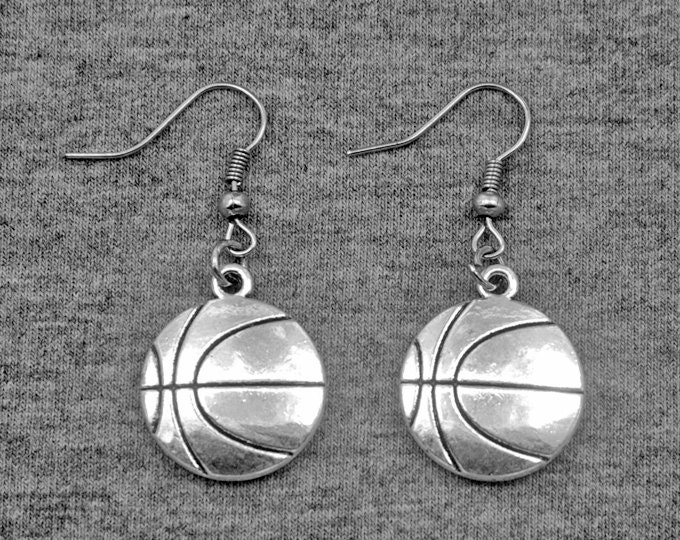 Basketball Earrings Sports Earrings Basketballer Gift Etsy