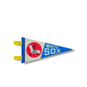 Flâmula de mini beisebol do Chicago White Sox da década de 1970