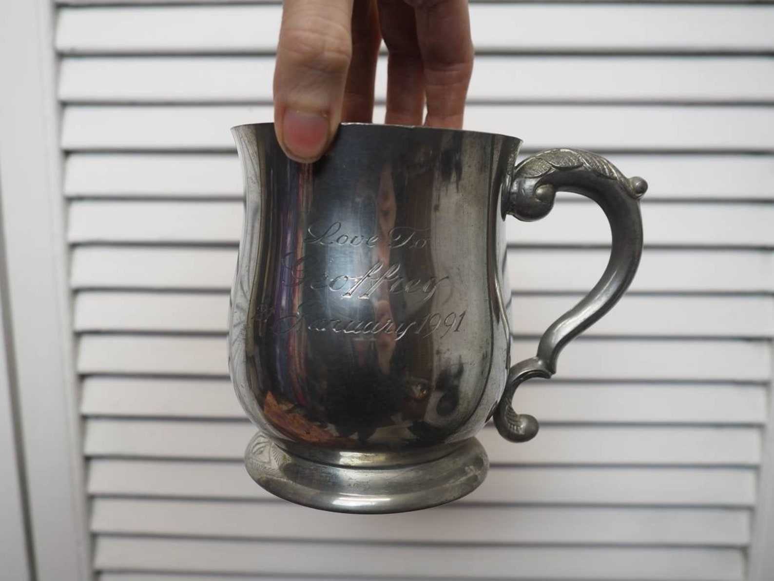 Vintage English Pewter Tankard Made In England Sheffield Etsy