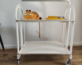 Vintage 1950's Bremshey & co Folding dinnette drinks trolley.