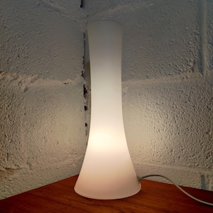 Large vintage Glass space age 1990s table lamp.
