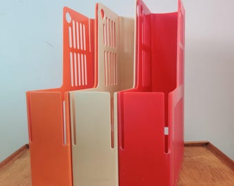 70's vintage bent plywood Magazine Rack 【公式通販】