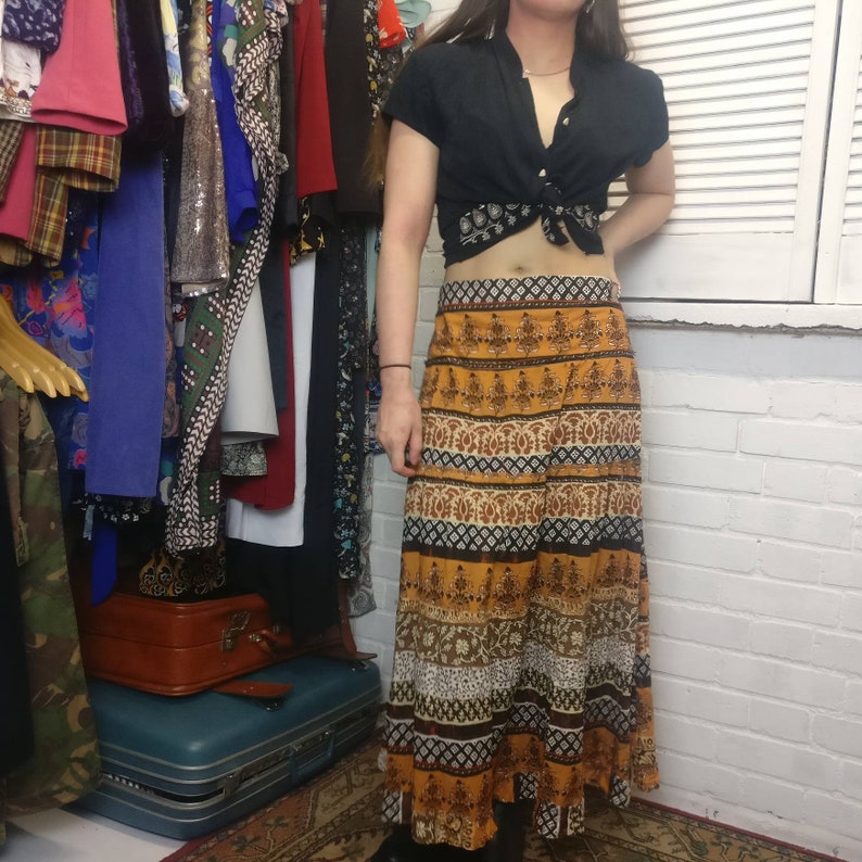 Boho bohemian gypsy floaty summer skirt