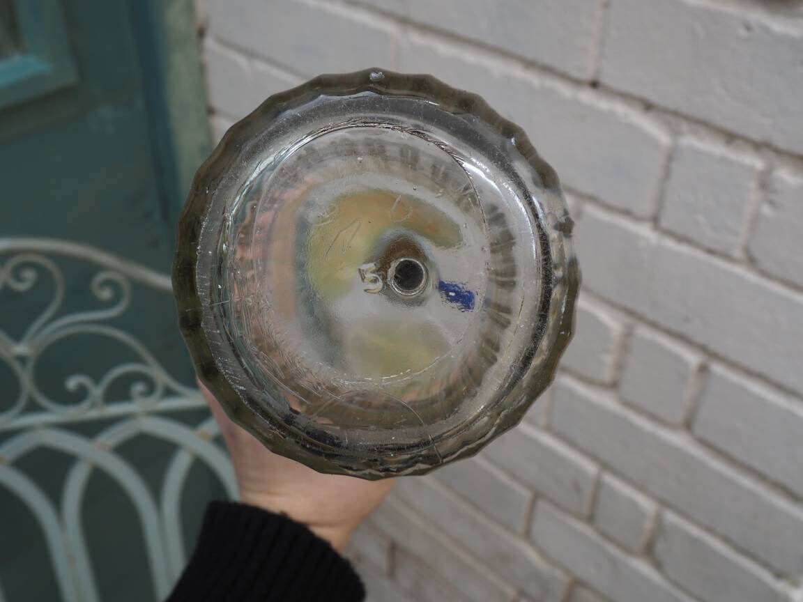 Vintage Glass Soda Water Glass Bottle Hooper Struve Syphon Etsy