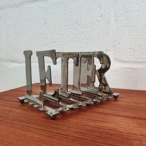 Silver Letter Rack Vintage Modernist Silver Plated Letter Rack - Etsy