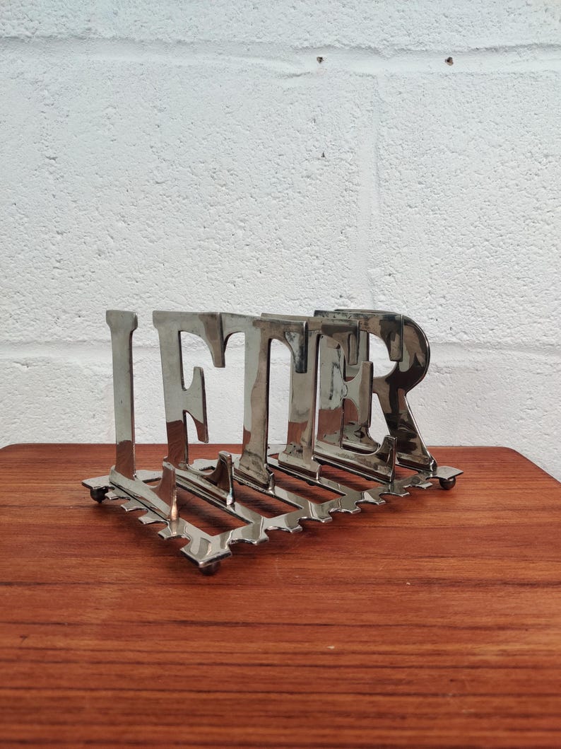 Silver Letter Rack Vintage Modernist Silver Plated Letter Rack - Etsy