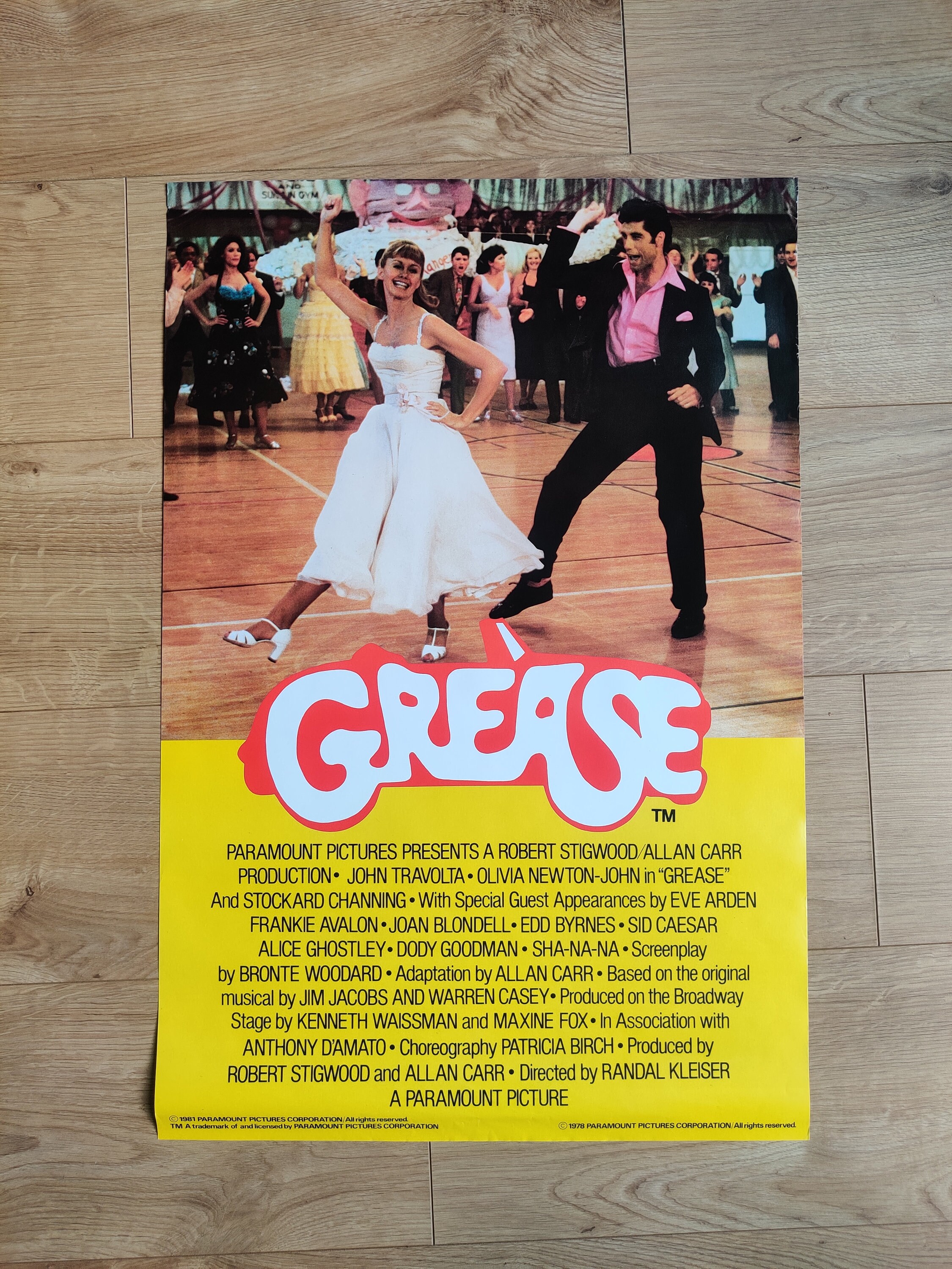 Grease 1980's True Vintage Movie Poster Print. Etsy