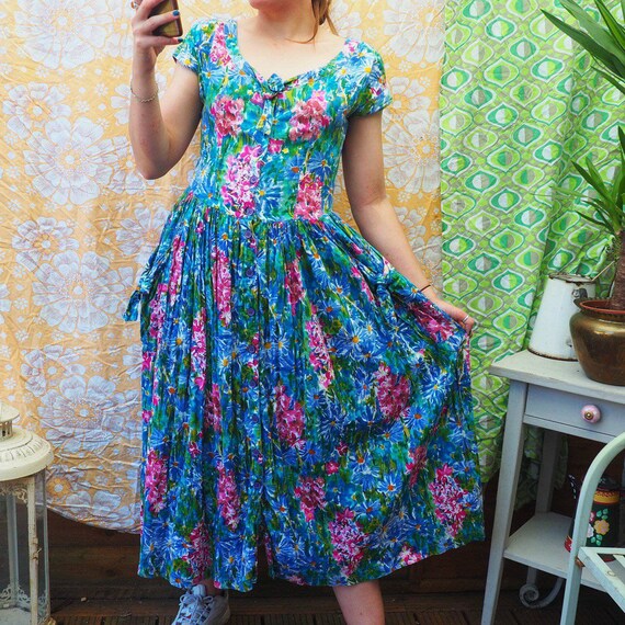 monsoon navy floral dress