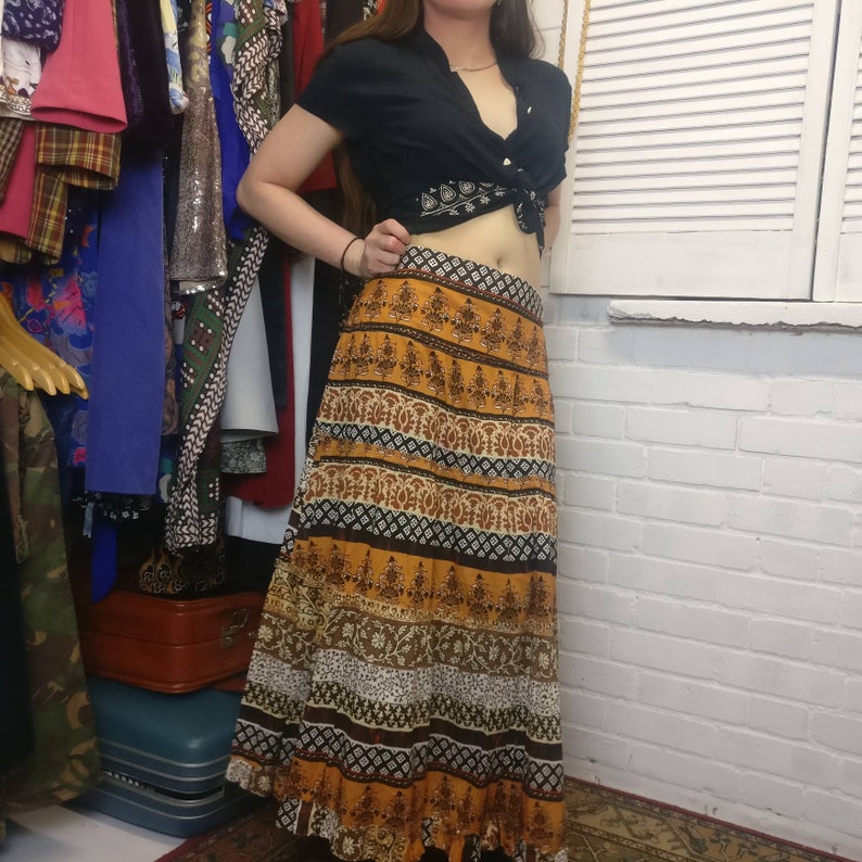 Boho bohemian gypsy floaty summer skirt