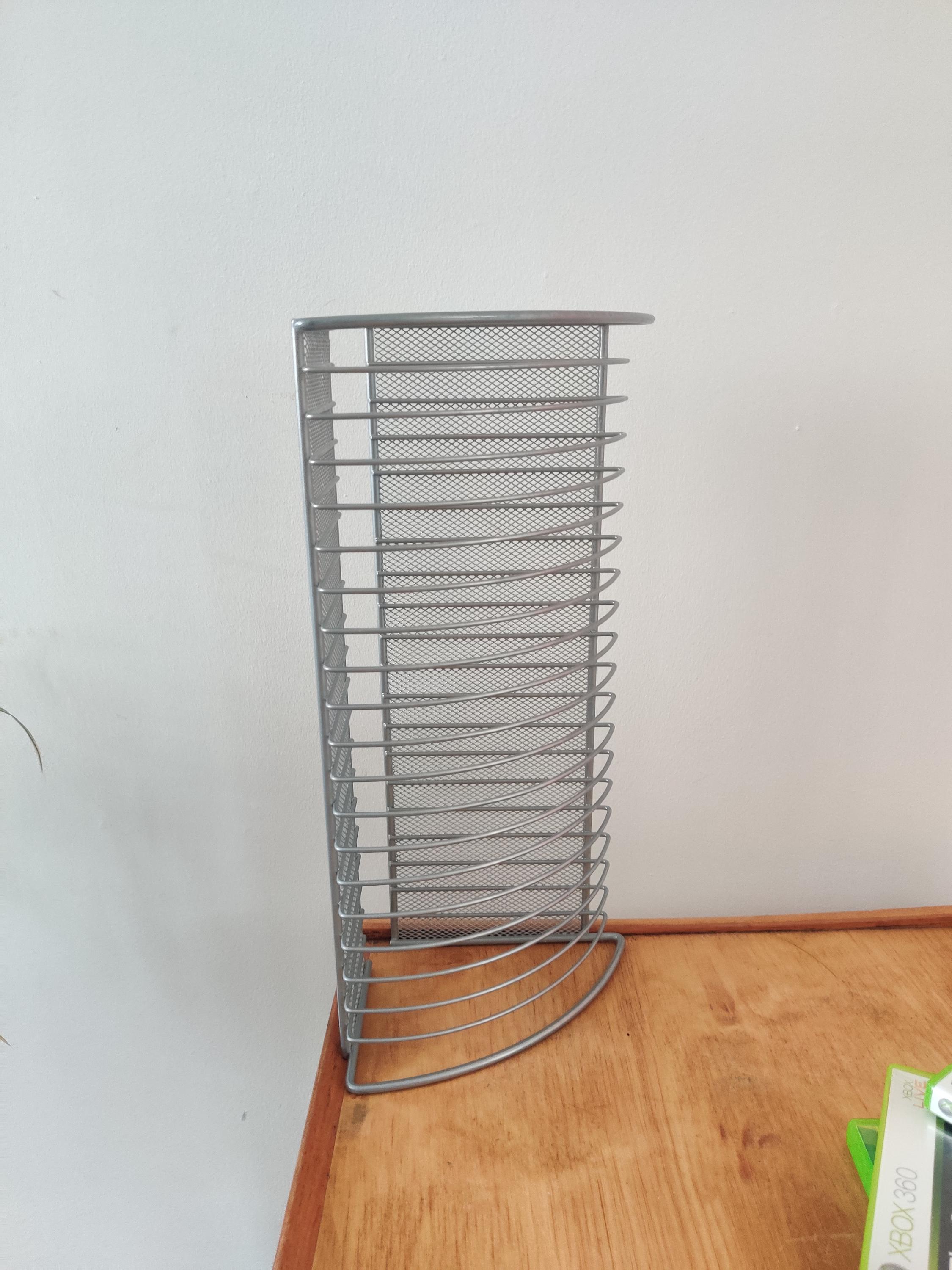 Vintage Wire DVD Tower, Post Modern, Holds 20 Dvds, Playstation