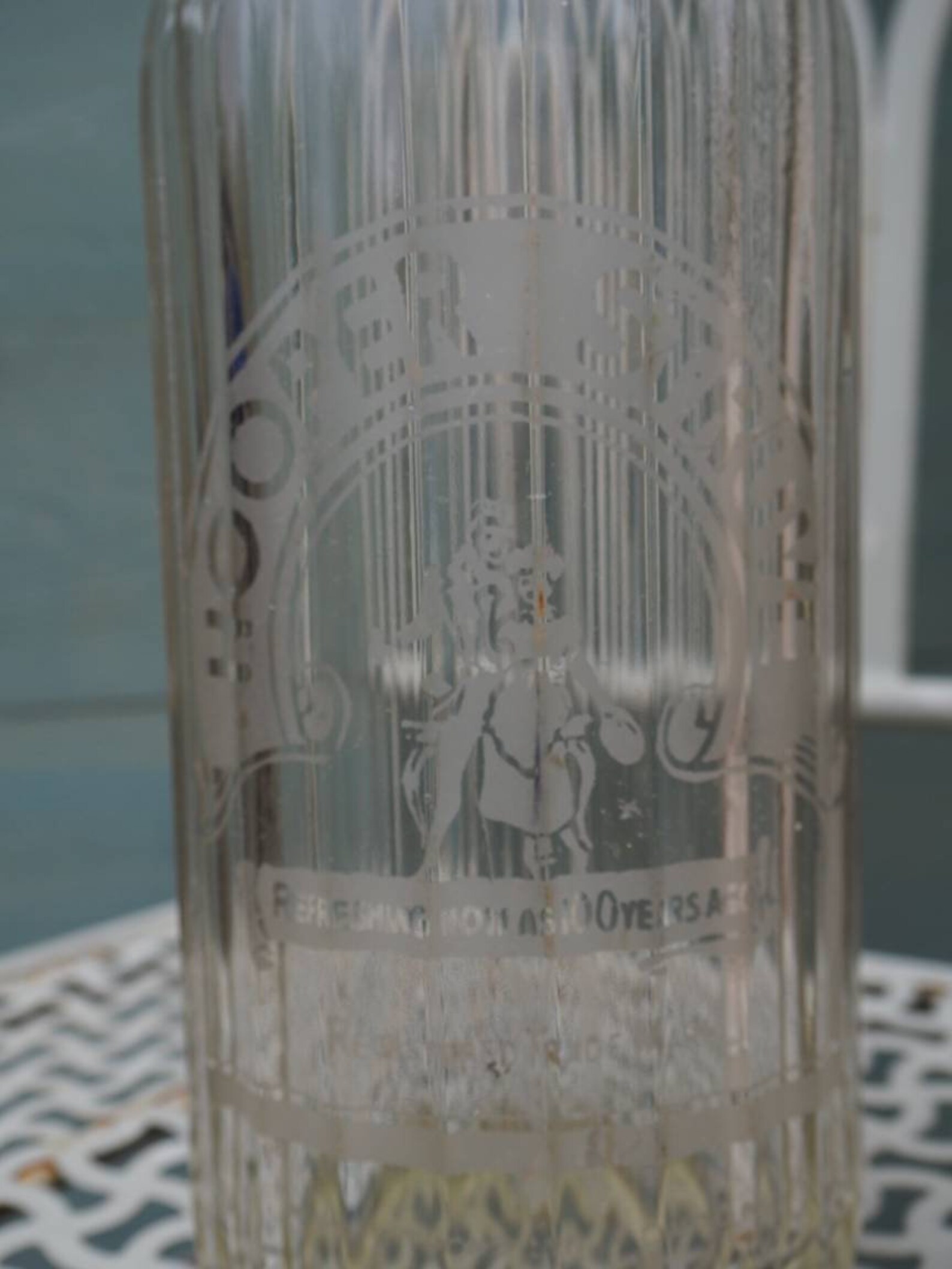 Vintage Glass Soda Water Glass Bottle Hooper Struve Syphon Etsy