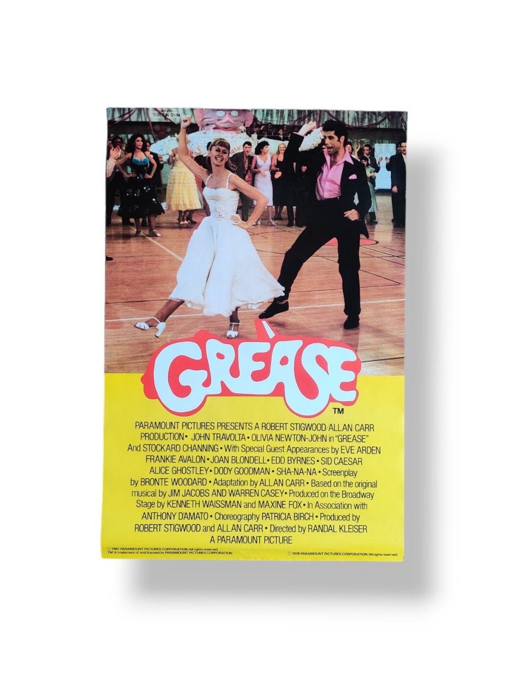 Grease 1980's True Vintage Movie Poster Print. Etsy
