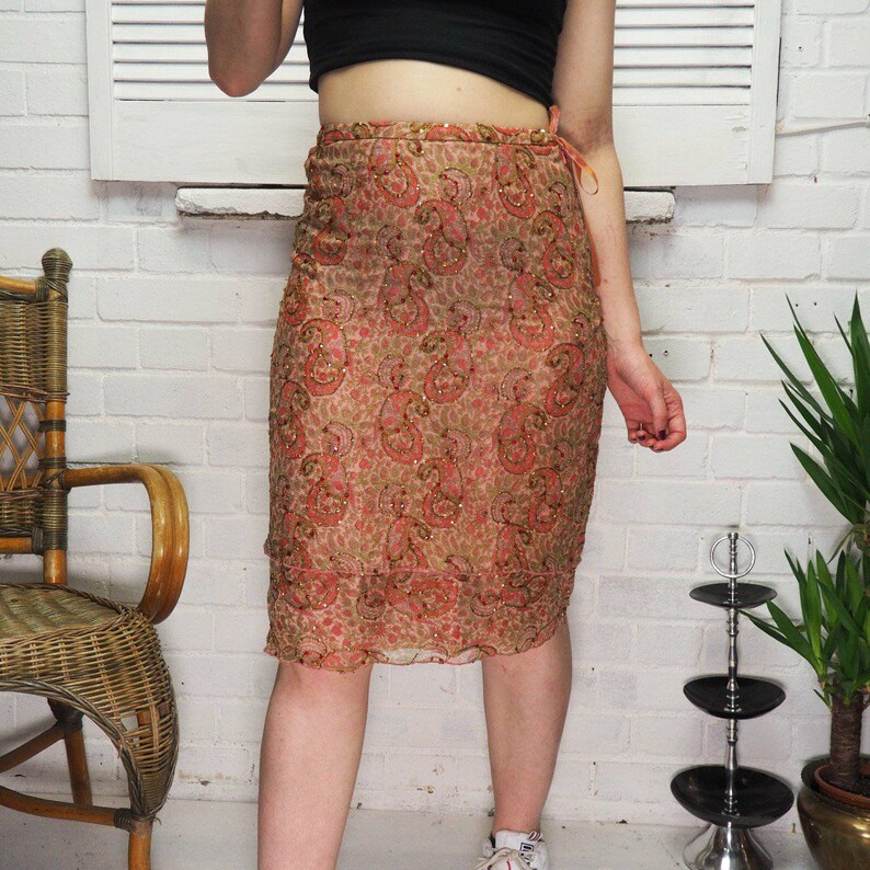sequin skirt 90s