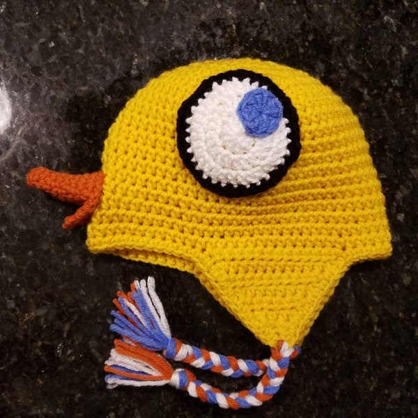 Crochet duckling inspired by Mo Willems "The duckling gets a cookie"