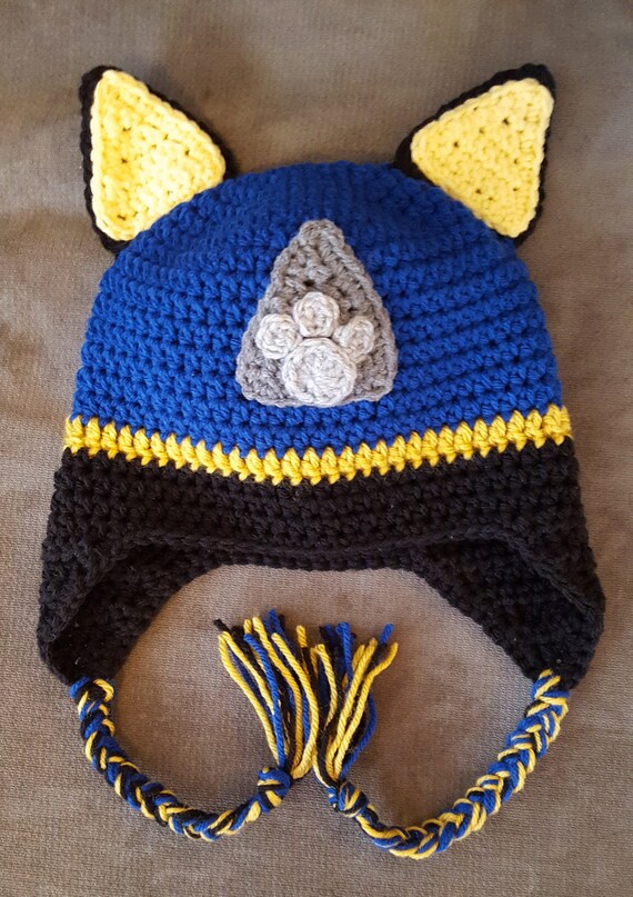 Paw Patrol Crochet Hat Chase Paw Patrol 