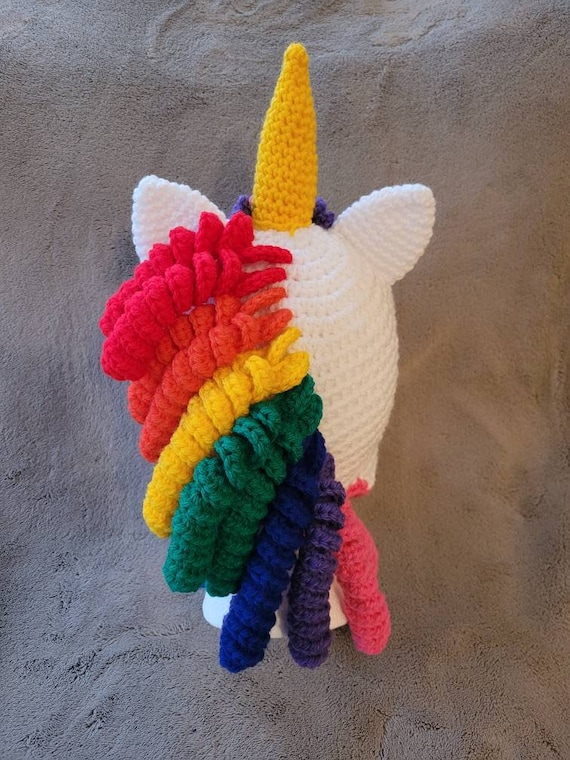 Crochet Unicorn Hat, Unicorn Hat, Handmade Unicorn Hat - Etsy display picture 2