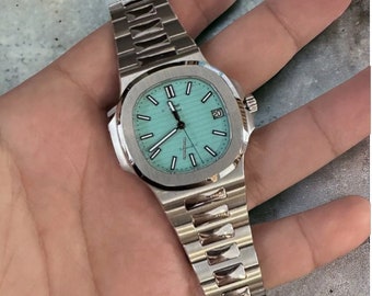 Patek Philippe Nautilus Tiffany and Co esfera azul