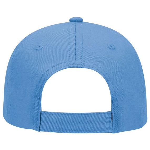 Blank Plain Hat / Cap - Baseball Golf Fishing - Light Blue - 6 Panel Cotton Twill Low Profile Pro Style Caps - Ready for Embroidery