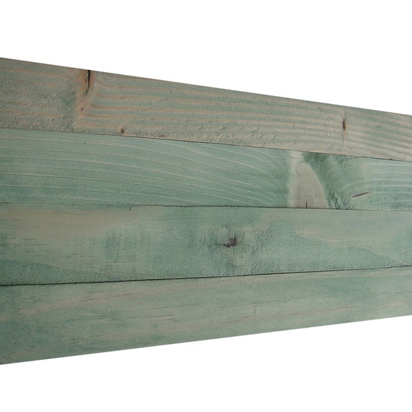 Real Wood / Wooden Green Wash Sign Blank Plank DIY Decor - Wedding Party Photo / Photography Backdrop - Distressed Decorative Vintage
