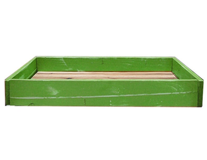 Cutting Board Style Wood Display / Serving Tray Lime Green Etsy