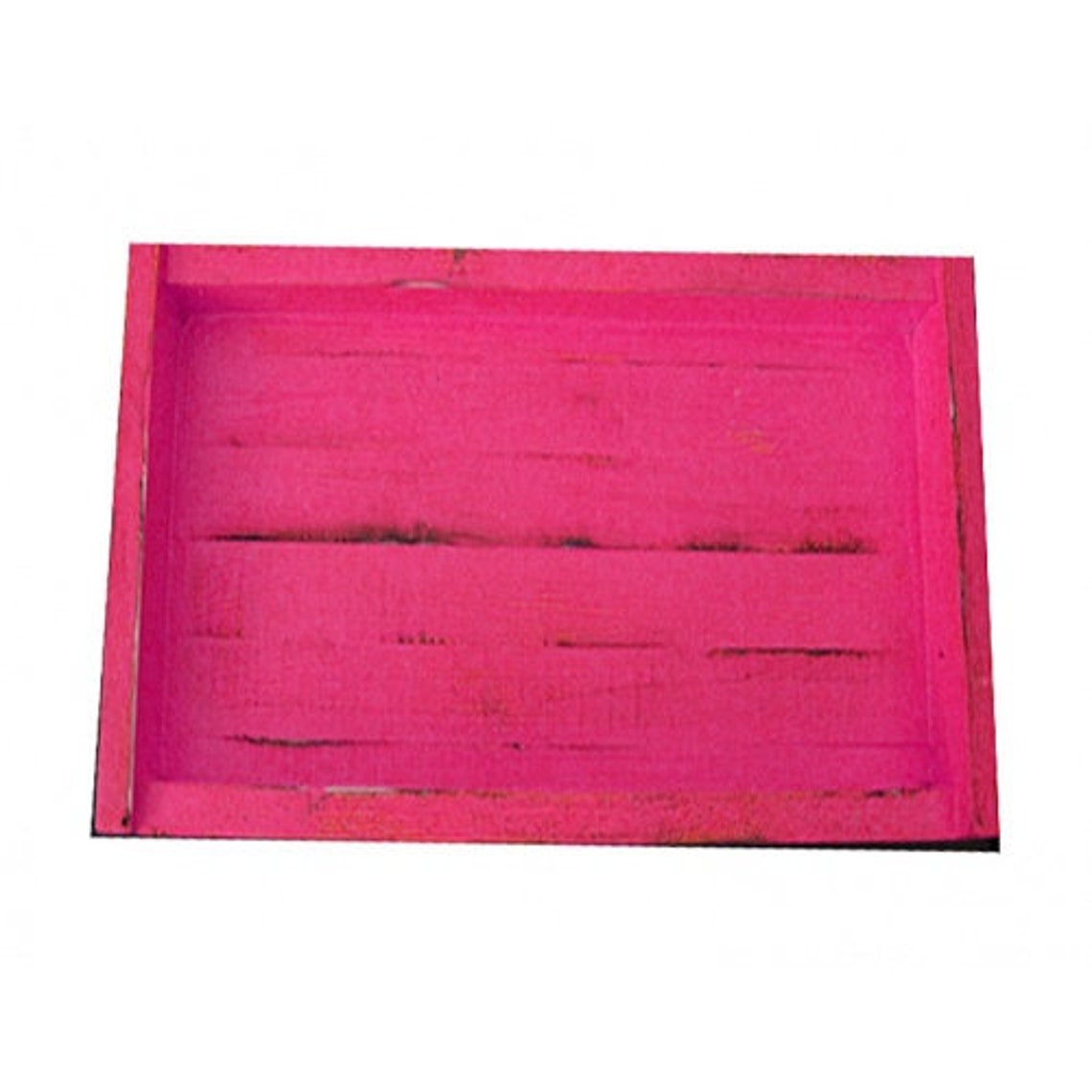 Wood Display / Serving Tray Hot Pink Decorative Distressed Etsy.de