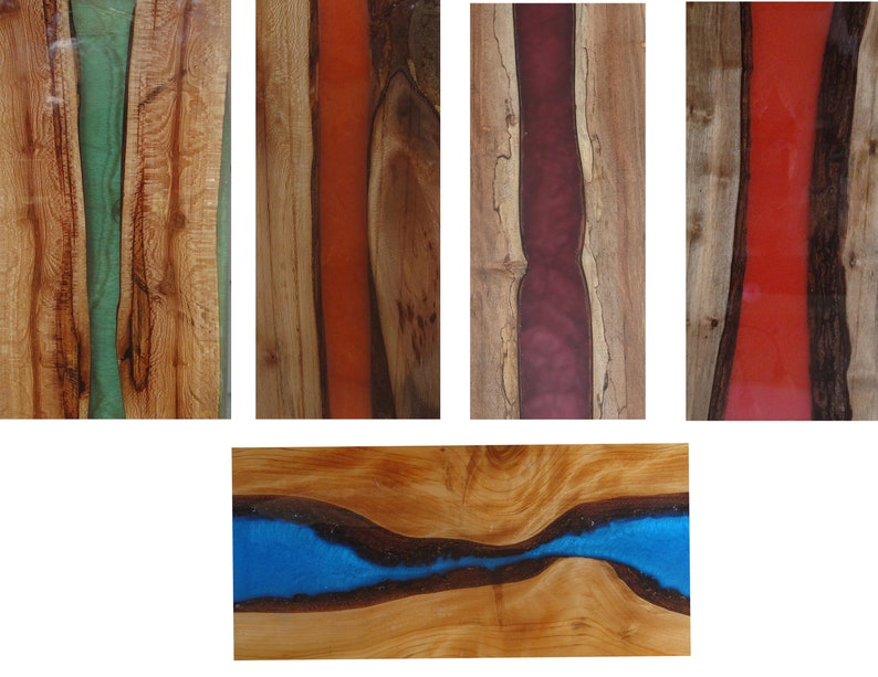 Live Edge Epoxy Resin Wall Art Decor Sculpture Wooden Epoxy Etsy