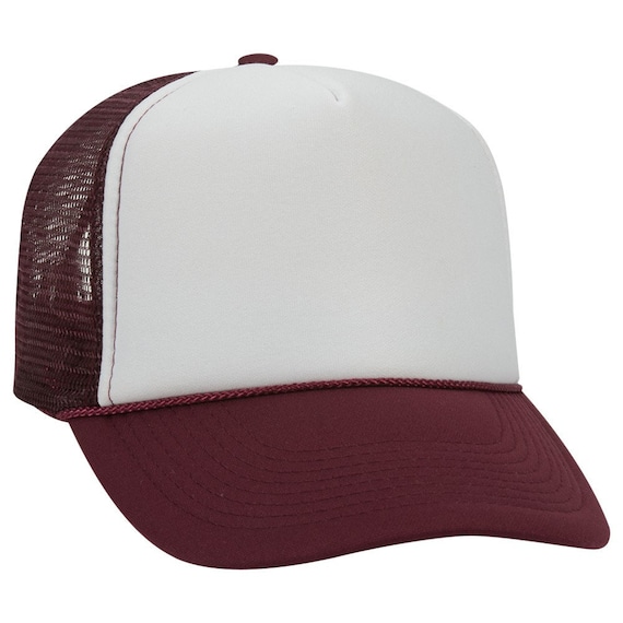plain white baseball hat