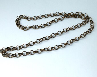 Collier Vintage 1966 Kalevala Koru Finlandais - Bronze, Longueur 72 Cm, Diamètre 50mm - Occasion