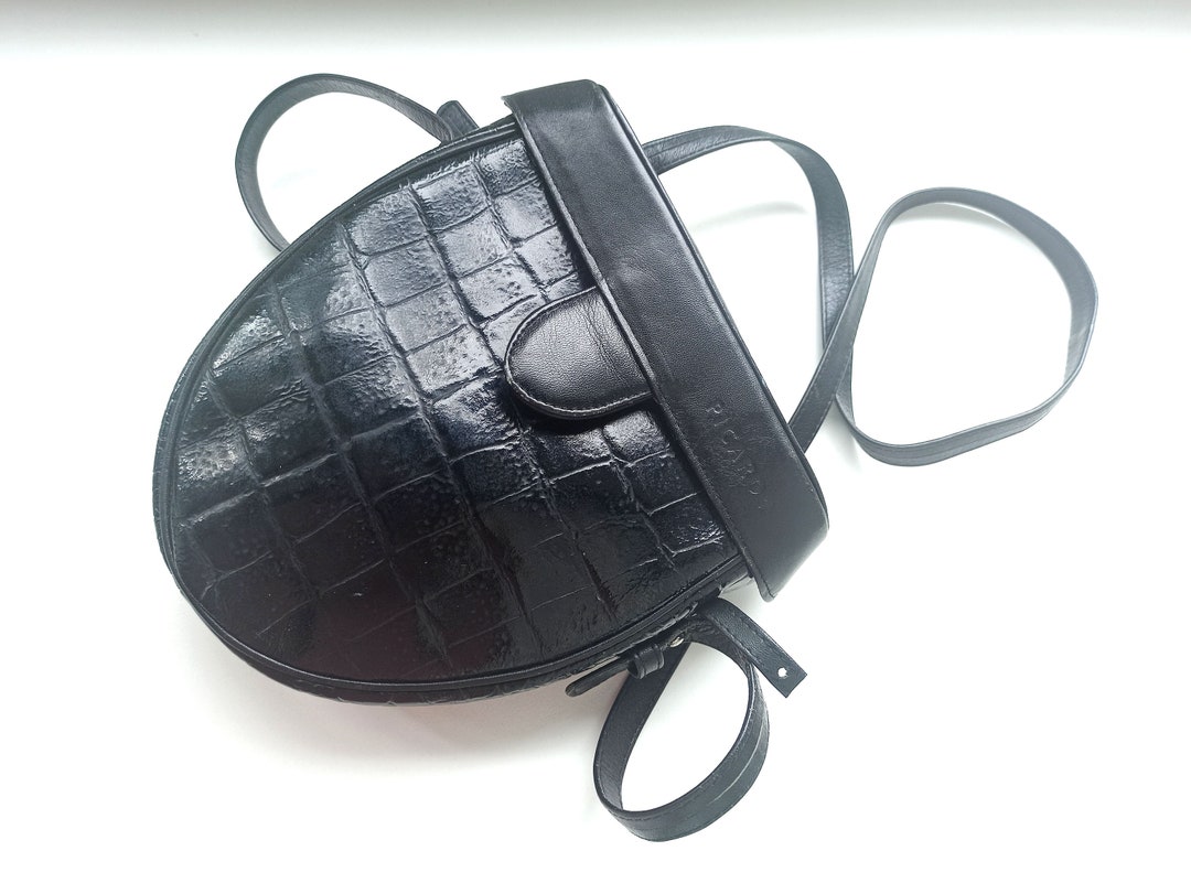 Vintage 90s Picard Leather Crosbody Bag Genuine Leather Boho Bag Etsy