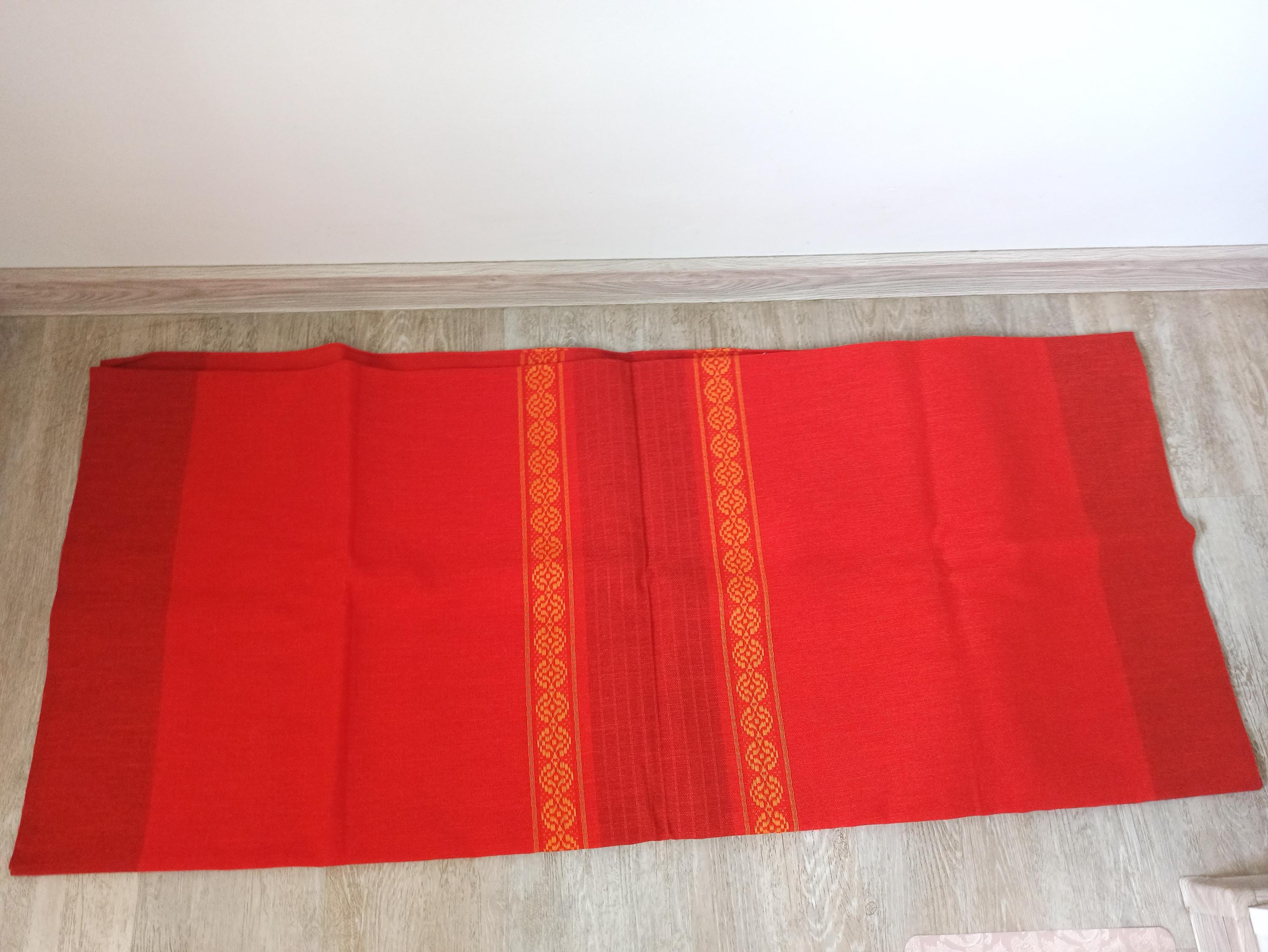 Vintage Swedish Woven Table Cloth Large Table Cloth Scandinavian