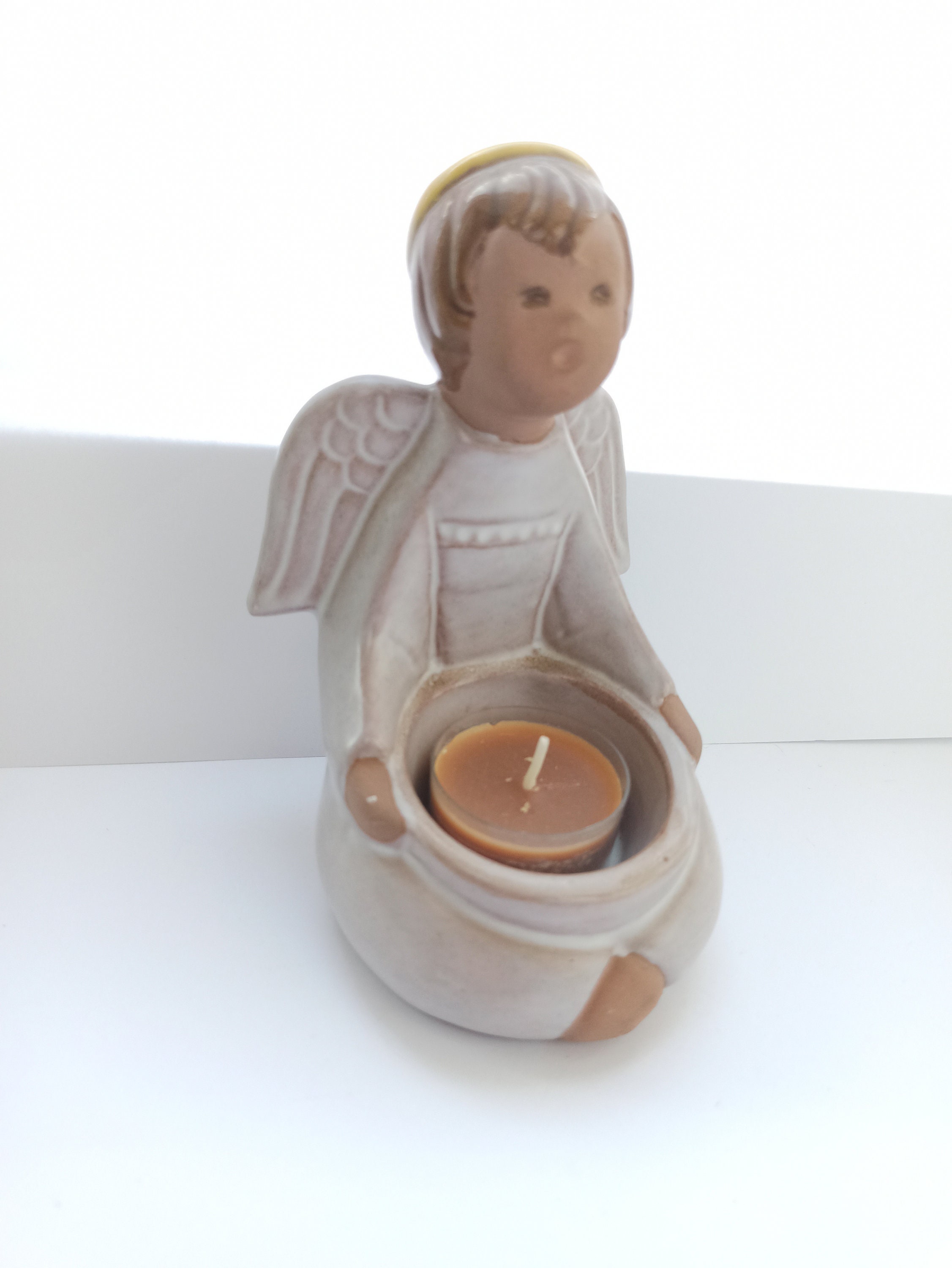 JIE GANTOFTA スカンジナビアヴィンテージのセラミック燭台天使 - Etsy