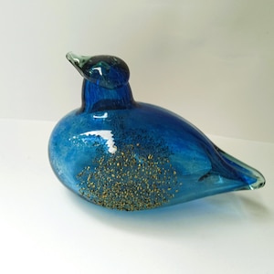 Birds Vintage Glass Art Glass Handblown Bird Finland 1980s
