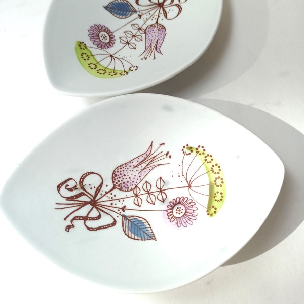 Set of 2 plates Rörstrand Sweden blomster/swedish ceramics/ 2 plates/mid centry