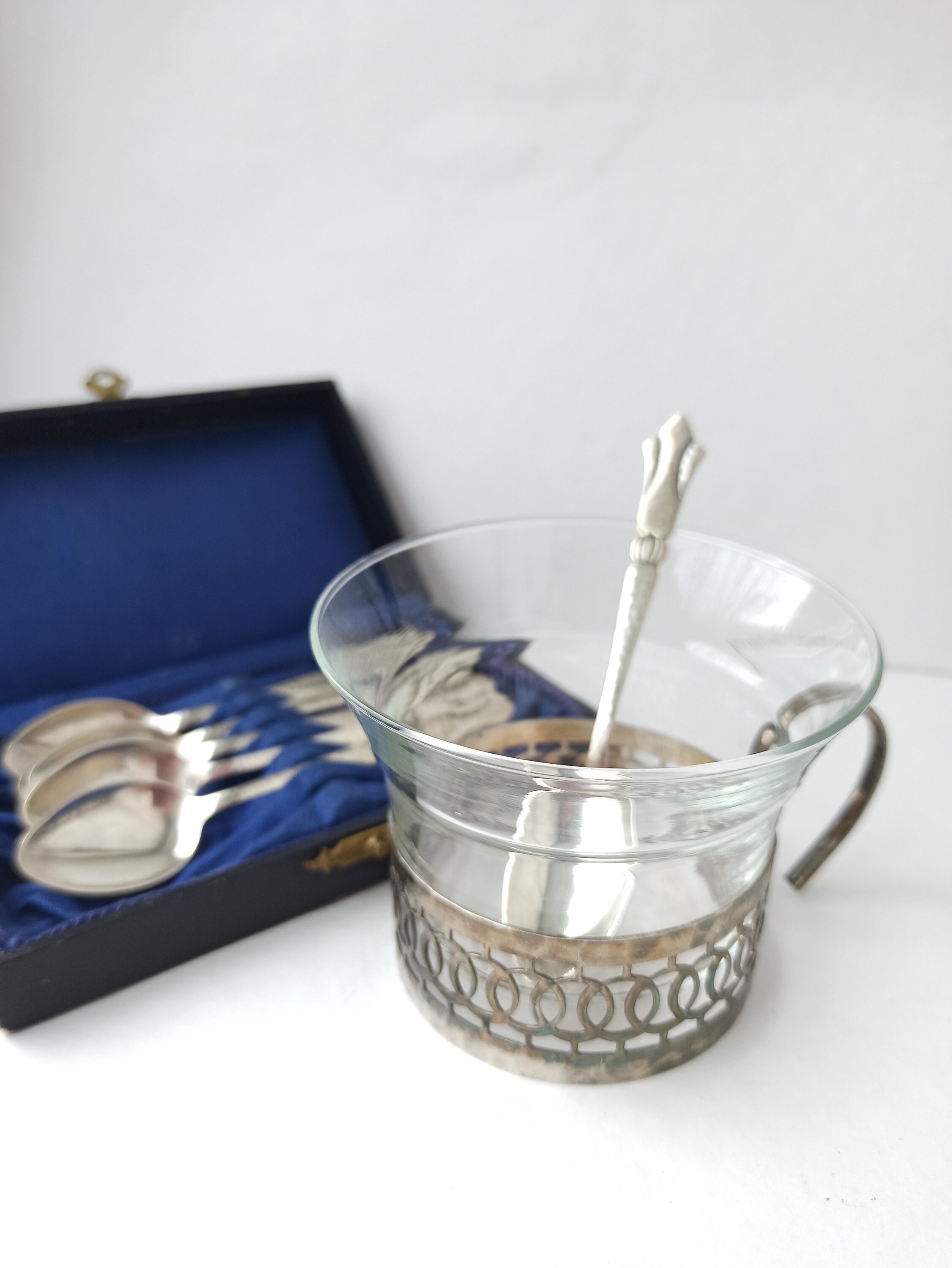 ヴィンテージ コーヒースプーン 6本セット NS シルバー オリジナル