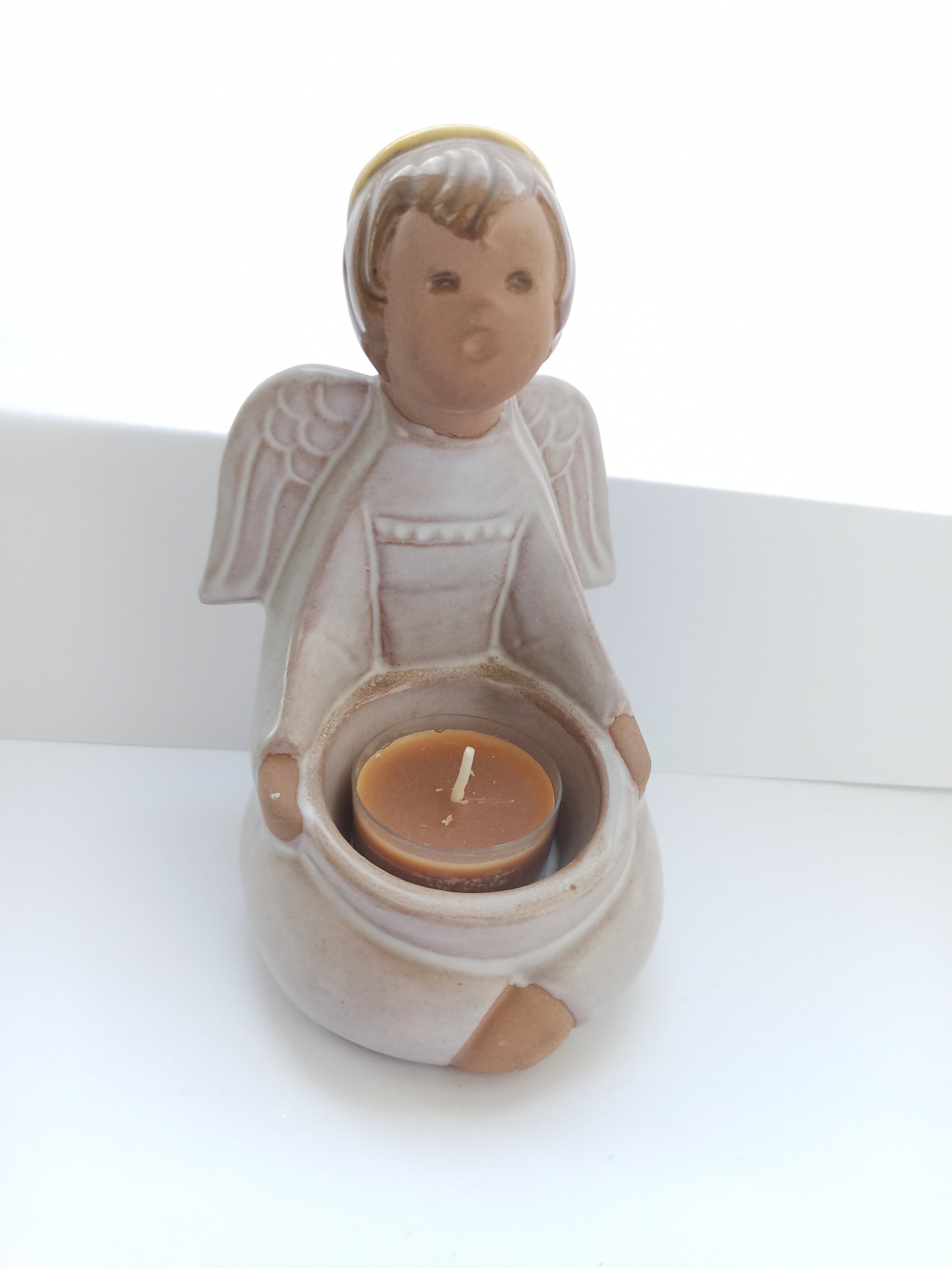 JIE GANTOFTA スカンジナビアヴィンテージのセラミック燭台天使 - Etsy