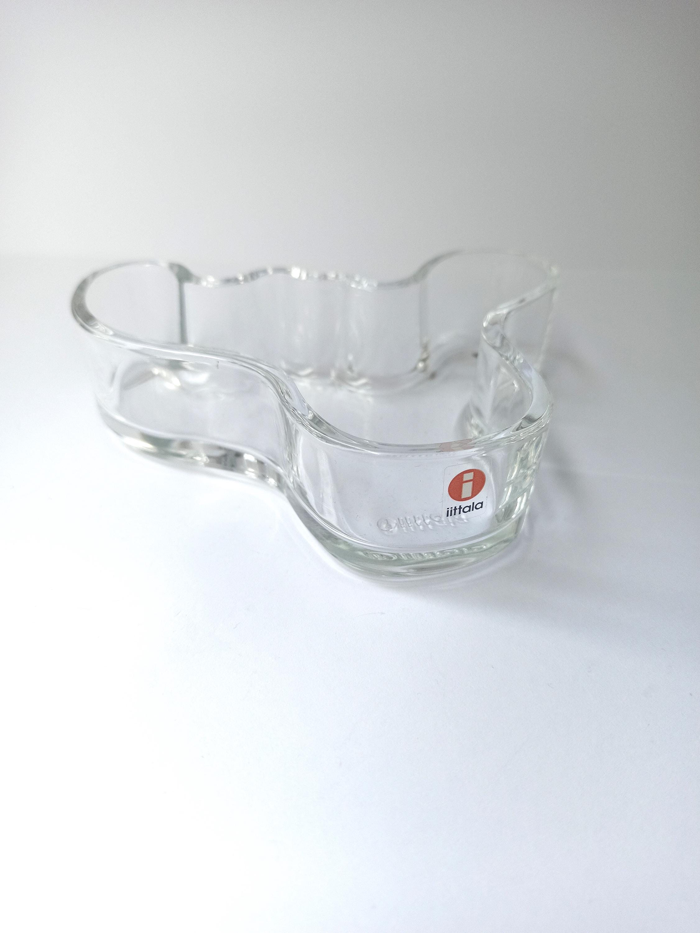 Vintage Iittala Alvar Aalto Cobalt Blue Bowl or Candle Holder