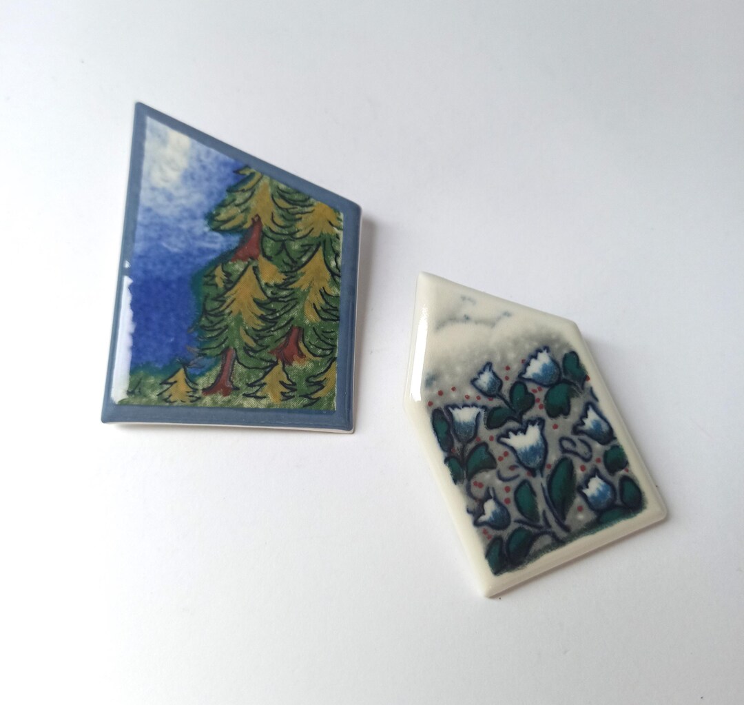 Arabia Vintage Brooch Design Heljä Liukko-sundström Finland