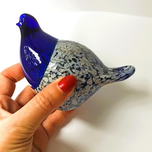 Vintage Art Glass bird Team Hand made in Finland