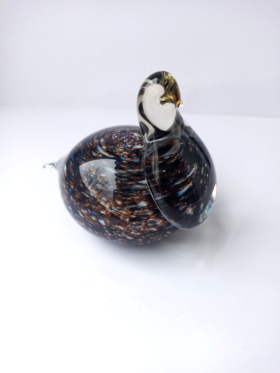 Artglass Team Finland ハンドメイド 鳥 ガラス 置物