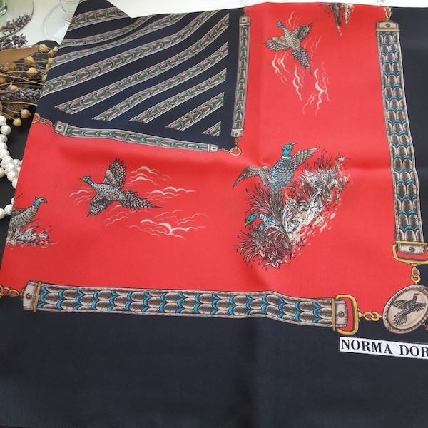 Norma Dori foulard oiseaux imprimés