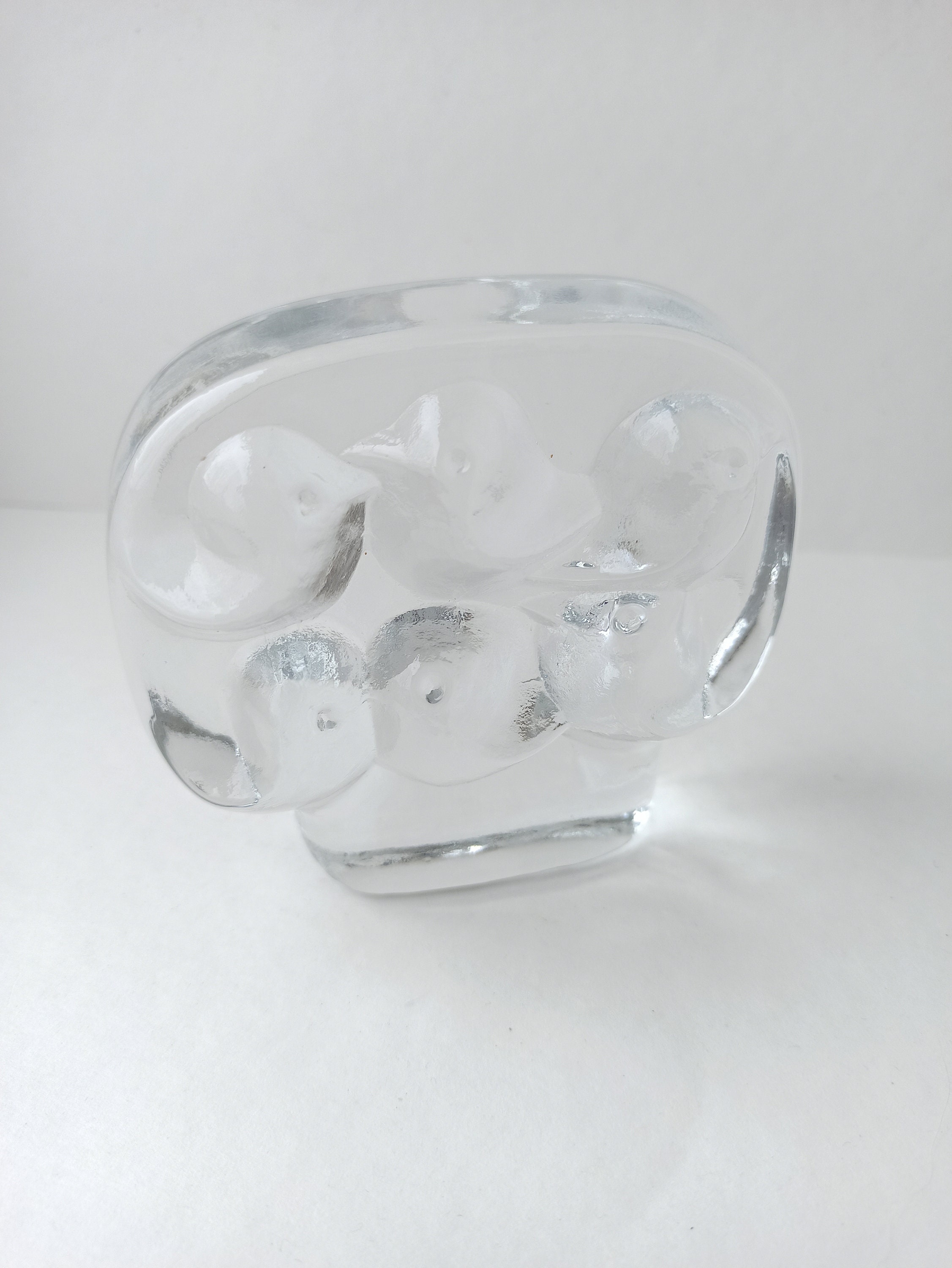  ヨルマヴェンノラ Lintupuu 鳥の木 ペーパーウェイト イッタラ リントゥプー バードツリー ハンドメイドガラスペーパー