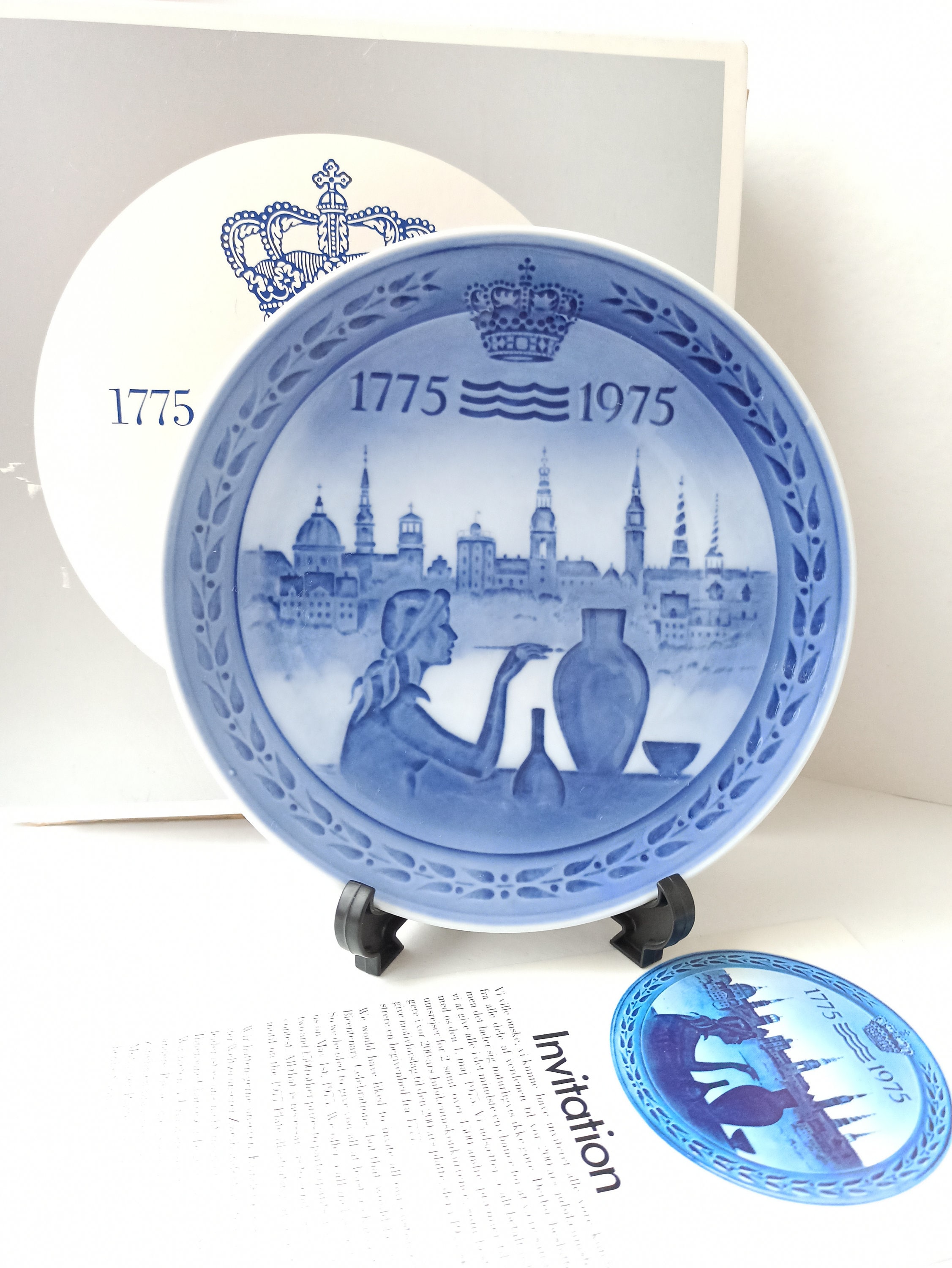 Royal Copenhagen 1775-1975 Christmas Plate - Etsy