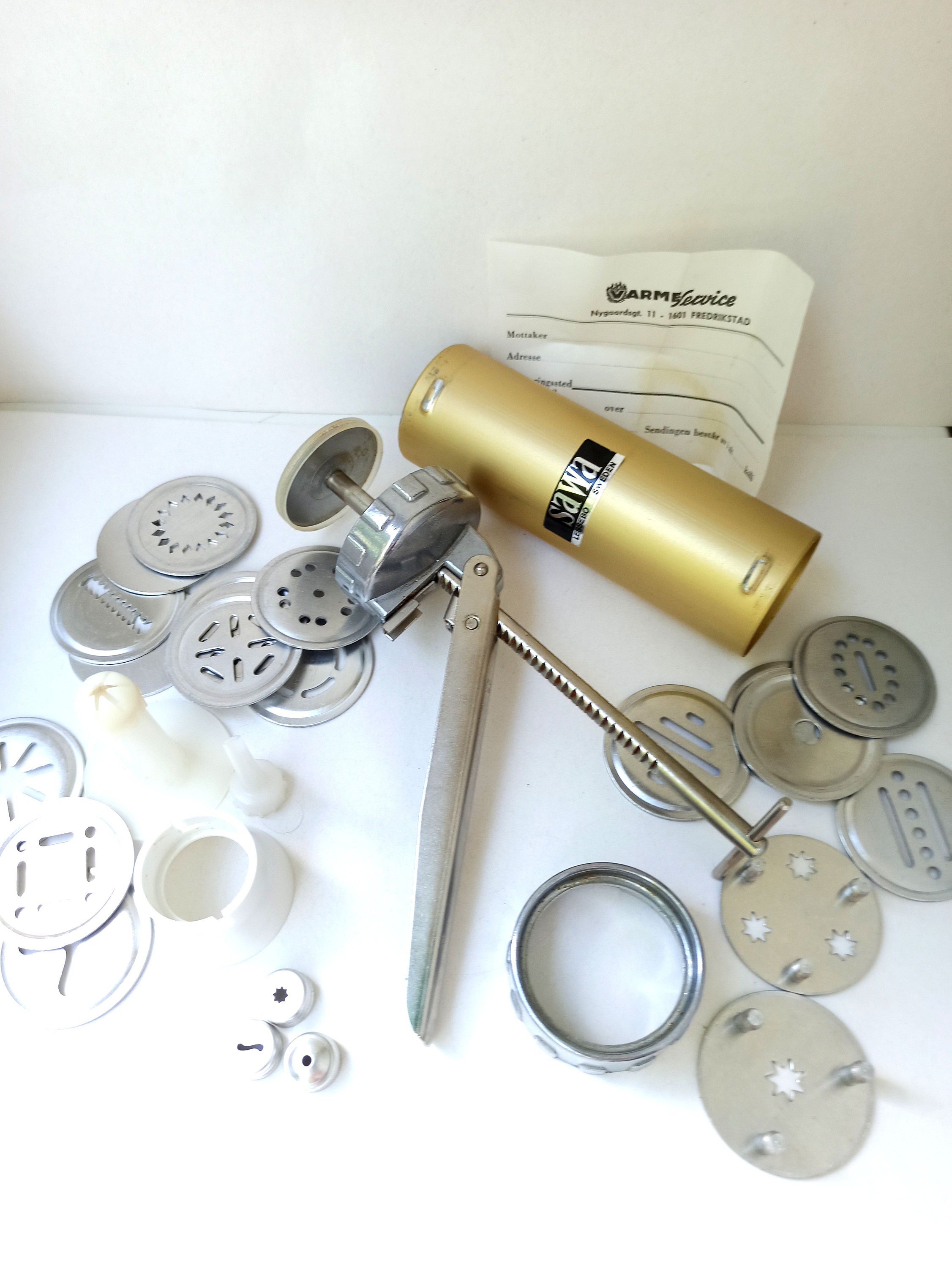 Vintage SAWA 2000 Deluxe Cookie Biscuit Press Metal Decorator Etsy