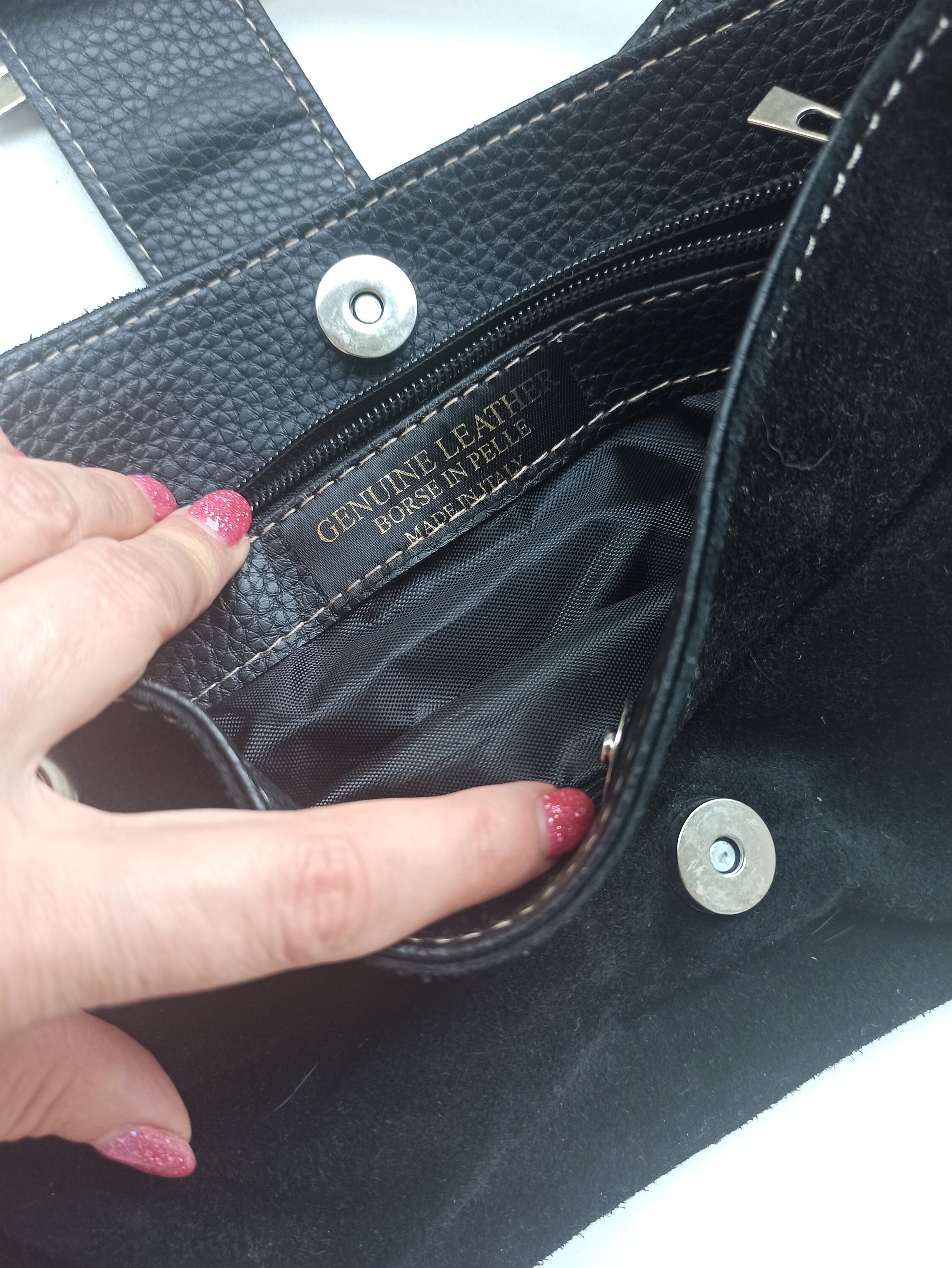 Vintage Borse in Pelle Bag, Genuine Leather Handbag Shoulder