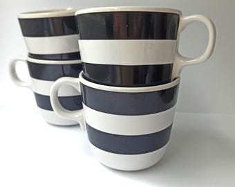 Set of 4 Ikea UNGDOM Mugs / Design by Maria Vinka/ Rare Vintage IKEA Mugs